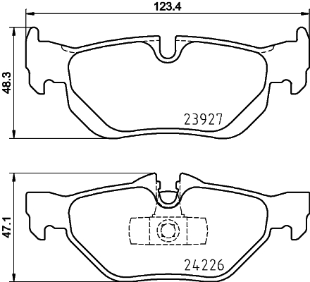 Klocki hamulcowe HELLA 8DB 355 011-301