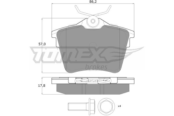 Klocki hamulcowe TOMEX BRAKES TX 14-69