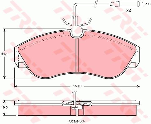 Klocki hamulcowe TRW GDB1106