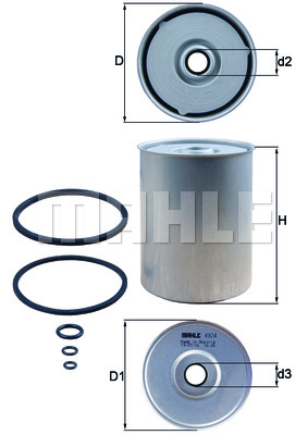 Filtr paliwa MAHLE KX 24D