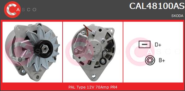 Alternator CASCO CAL48100AS