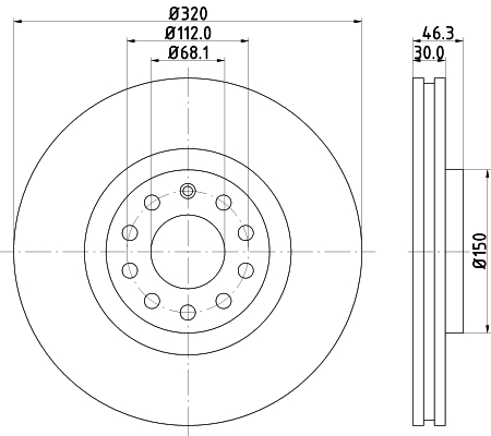 Tarcza hamulcowa HELLA 8DD 355 107-631