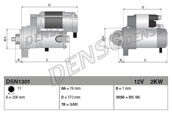 Rozrusznik DENSO DSN1301