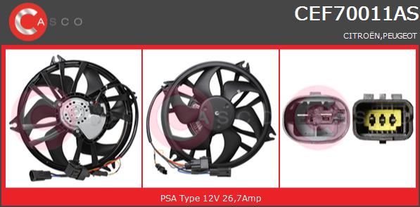 Wentylator CASCO CEF70011AS