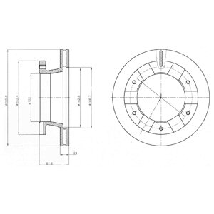 Tarcza hamulcowa DELPHI BG4285