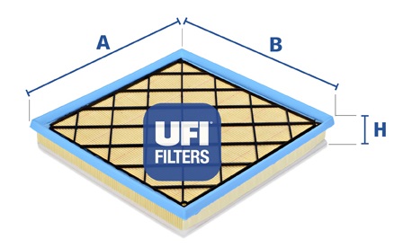 Filtr powietrza UFI 30.404.00