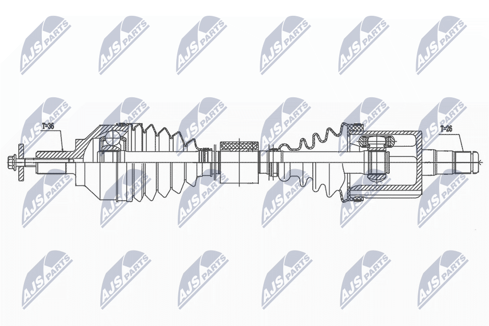 Wał napędowy NTY NPW-VV-139