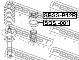 Poduszka amortyzatora FEBEST SBSS-B12R