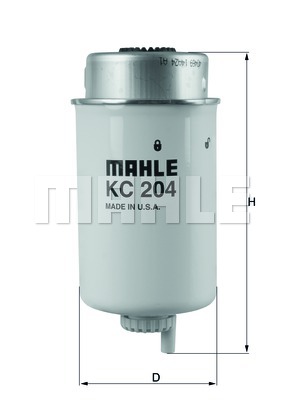 Filtr paliwa MAHLE KC 204