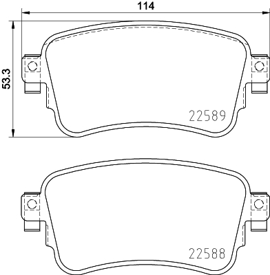 Klocki hamulcowe HELLA 8DB 355 037-681