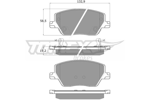 Klocki hamulcowe TOMEX BRAKES TX 18-09