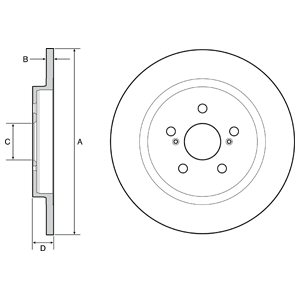 Tarcza hamulcowa DELPHI BG4650C