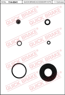 Zestaw naprawczy zacisku hamulcowego QUICK BRAKE 114-0041