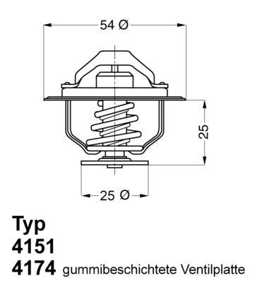 Termostat WAHLER 4174.82D