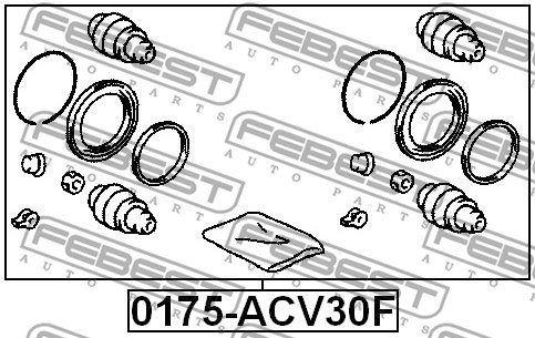 Zestaw naprawczy zacisku FEBEST 0175-ACV30F