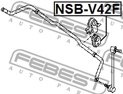 Guma stabilizatora FEBEST NSB-V42F