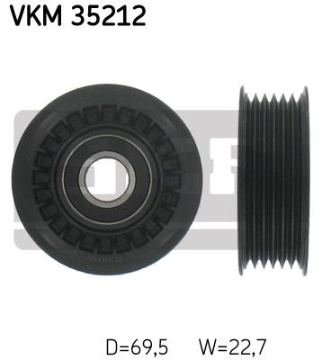 Rolka prowadząca paska osprzętu SKF VKM 35212