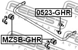 Łącznik stabilizatora FEBEST 0523-GHR