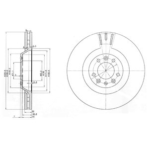 Tarcza hamulcowa DELPHI BG9844