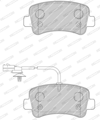 Klocki hamulcowe FERODO FVR4348