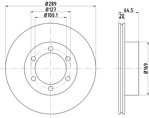 Tarcza hamulcowa HELLA 8DD 355 104-761