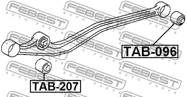 Tuleja wahacza FEBEST TAB-096