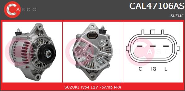 Alternator CASCO CAL47106AS