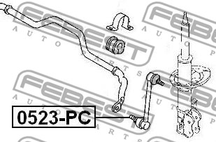 Łącznik stabilizatora FEBEST 0523-PC