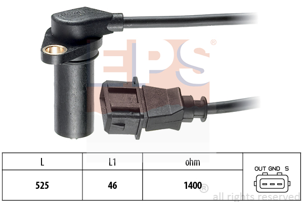 Czujnik położenia wału EPS 1.953.068