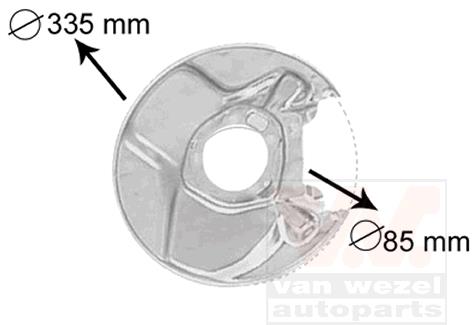 Tarcza kotwiczna VAN WEZEL 3010373