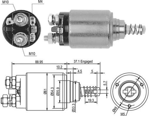 Elektromagnes rozrusznika MAGNETI MARELLI 940113050376
