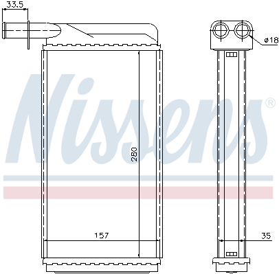 Nagrzewnica NISSENS 73385