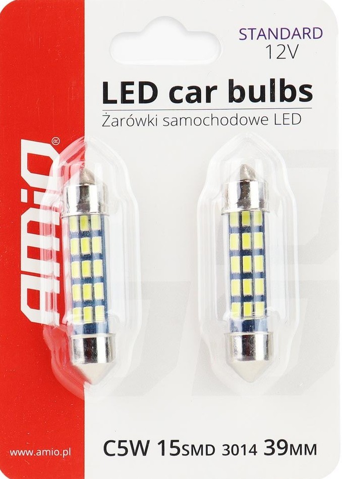 ZAROWKI LED C5W C10W 39MM WHITE 12V
