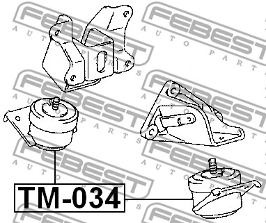 Poduszka silnika FEBEST TM-034
