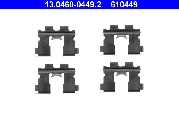 Zestaw akcesoriów montażowych  klocków hamulcowych ATE 13.0460-0449.2