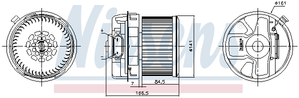 Silnik elektryczny dmuchawy NISSENS 87352