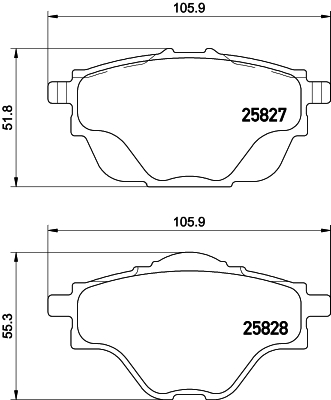 Klocki hamulcowe HELLA 8DB 355 021-001