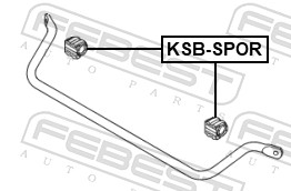 Zawieszenie, stabilizator FEBEST KSB-SPOR