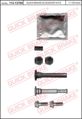 Zestaw tulei prowadzących zacisk hamulca QUICK BRAKE 113-1376X