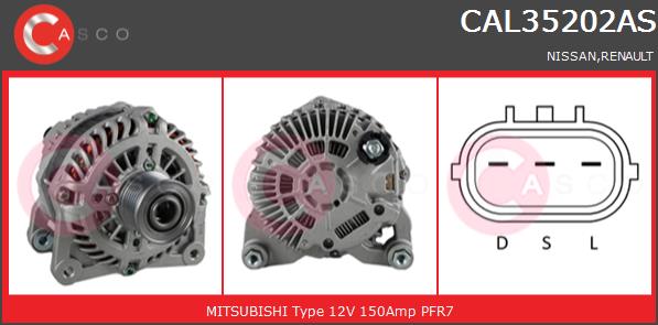 Alternator CASCO CAL35202AS