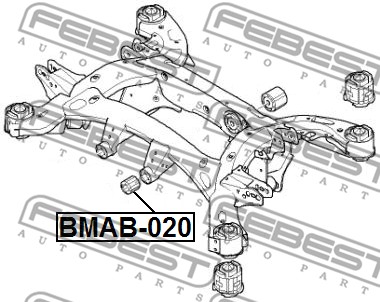 Łożyskowanie  korpusu osi FEBEST BMAB-020