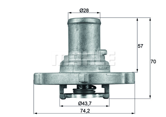 Termostat MAHLE TI 122 87D