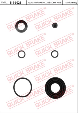 Zestaw naprawczy zacisku hamulcowego QUICK BRAKE 114-0021