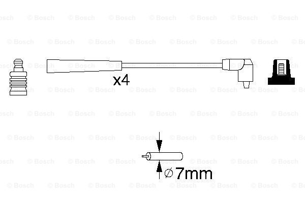 Przewody zapłonowe BOSCH 0 986 356 818