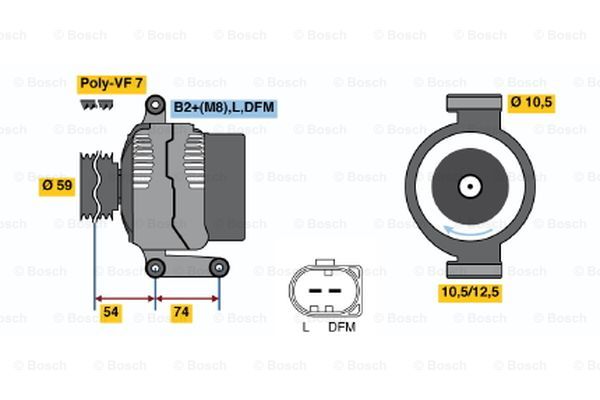 Alternator BOSCH 0 986 047 920