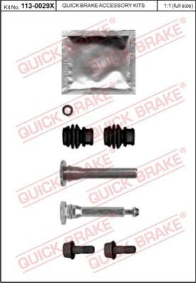 Zestaw tulei prowadzących zacisk hamulca QUICK BRAKE 113-0029X