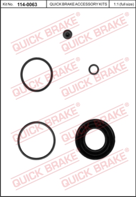 Zestaw naprawczy zacisku hamulcowego QUICK BRAKE 114-0063