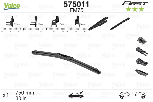 Pióro wycieraczki VALEO 575011