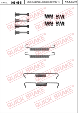 Zestaw montażowy szczęk hamulcowych QUICK BRAKE 105-0841