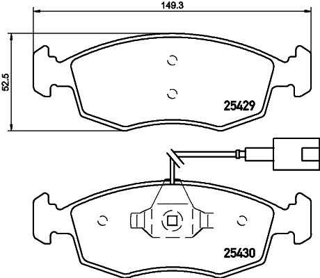 Klocki hamulcowe HELLA 8DB 355 019-651
